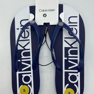 Women CK Calvin Klein Flip Flop Casual/Pool Sandals Size 8